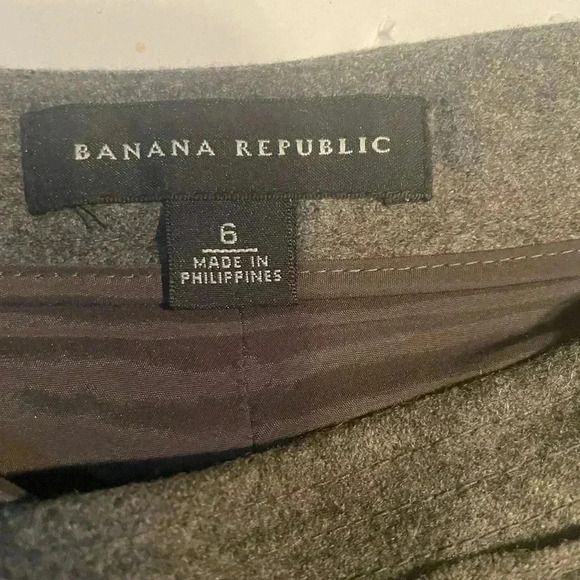 Banana Republic day-night office Aline classic stylish grey flared midi skirt 6 - Picture 4 of 5